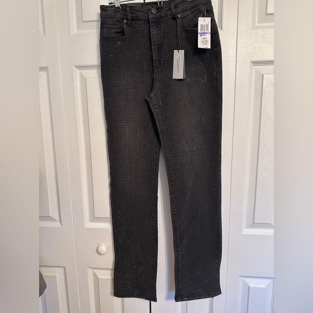 Blank NYC Women's Black Sparkle Skinny Jeans